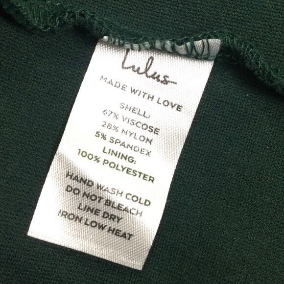 Lulus Fishtail Hem Empire Waist Elegant Holiday Party Maxi Forest Green Dress M - Picture 8 of 16